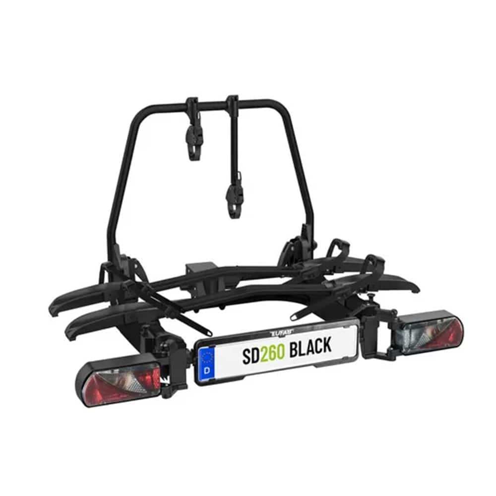 Porte-vlos sur attelage EUFAB SD260 Black - 2 vlos