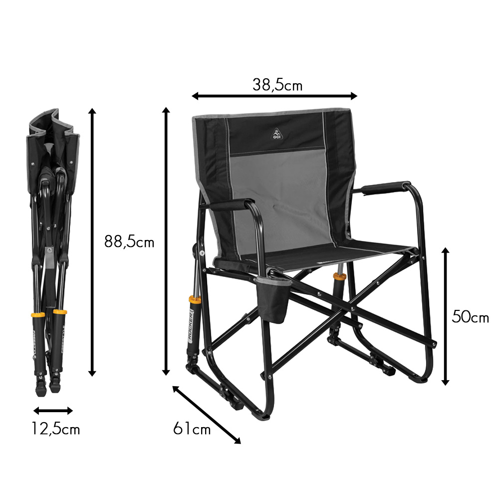Fauteuil  bascule Rocker noir 