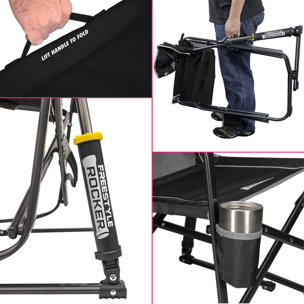 Fauteuil  bascule Rocker noir 