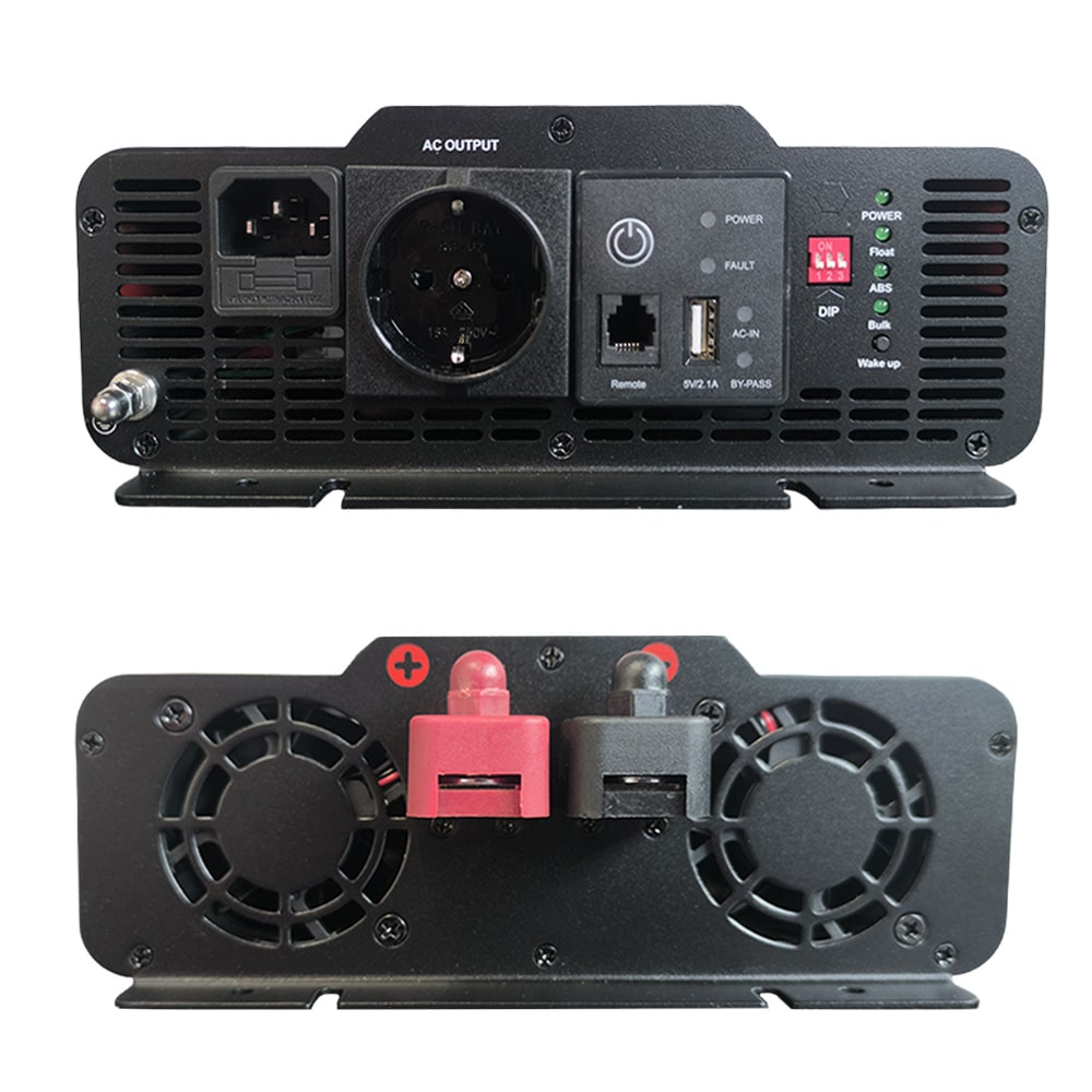 Chargeur convertisseur 1000W Pur Sinus 12V/230V avec MPS EZA