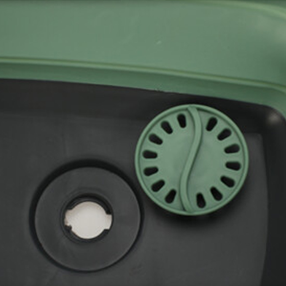 Bassine pliable extensible avec bonde