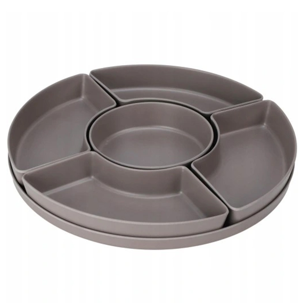 Plateau apritif en mlamine avec contenants amovibles