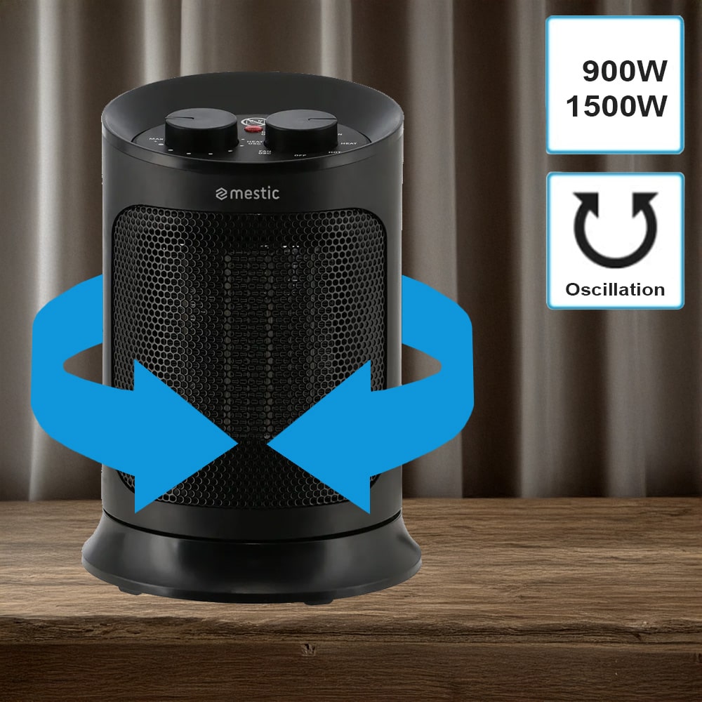 Chauffage cramique 900W 1500W MESTIC