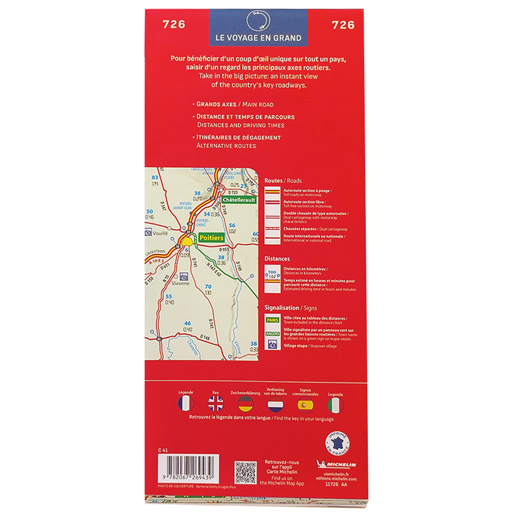 Carte MICHELIN Grands Itinraires France 2026