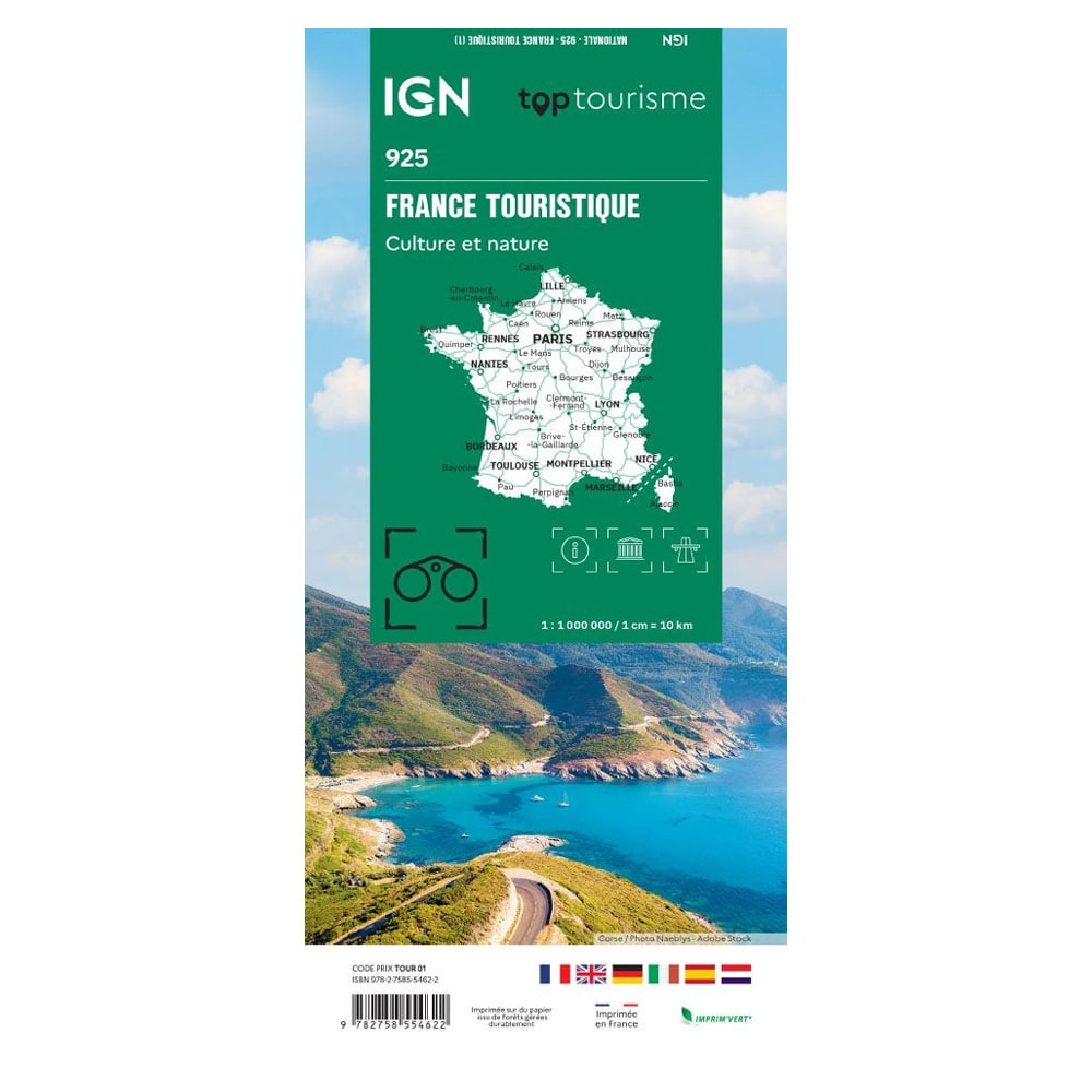 Carte France Touristique IGN