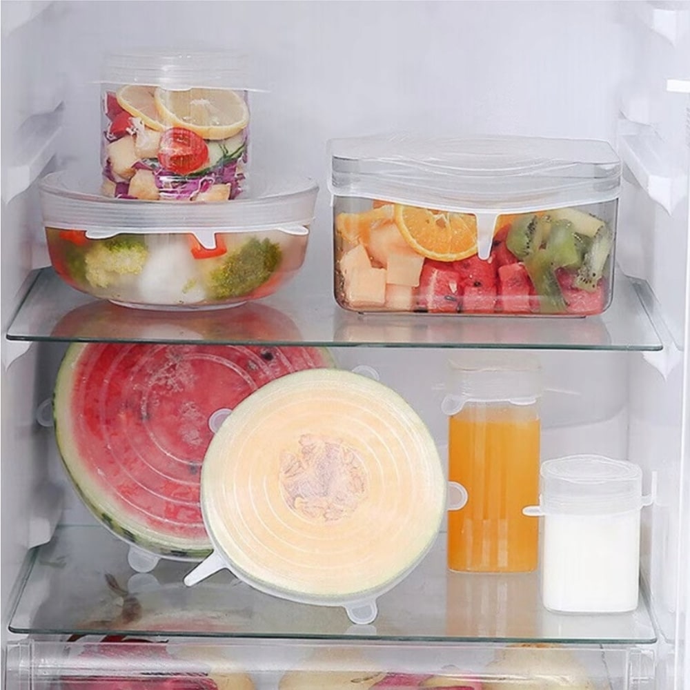 Couvercles en silicone de conservation - Lot de 5