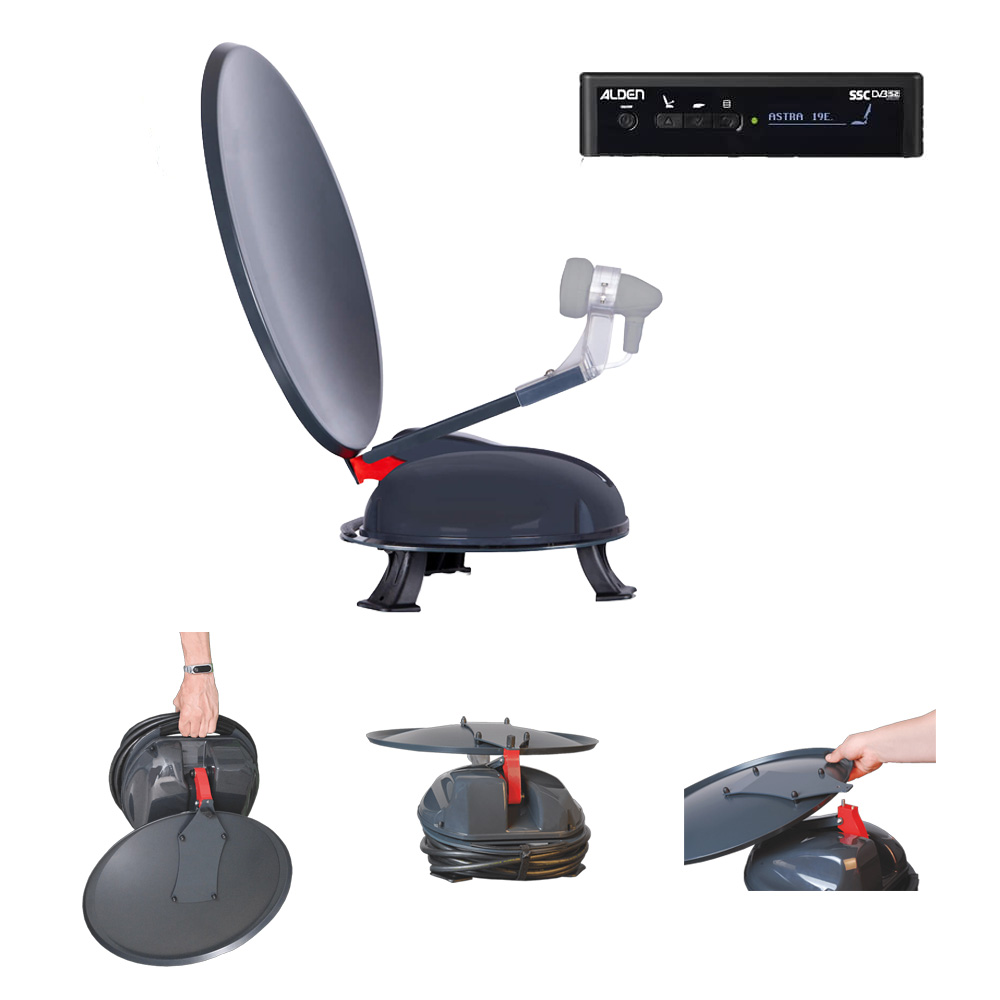 Antenne satellite automatique portable ALDEN Vansat 60 HD Platinium
