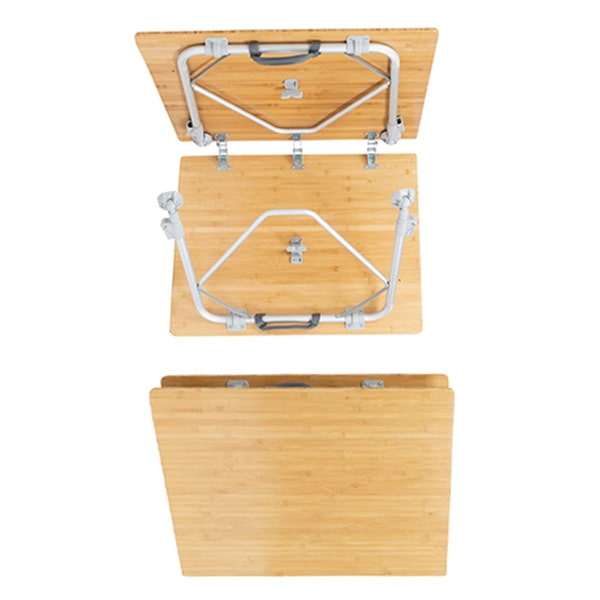 Table de camping Bambou Trigano pliable 120X80 Reconditionn�e