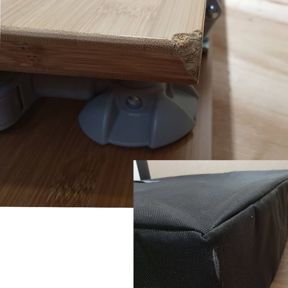 Table de camping Bambou Trigano pliable 120X80 Reconditionn�e