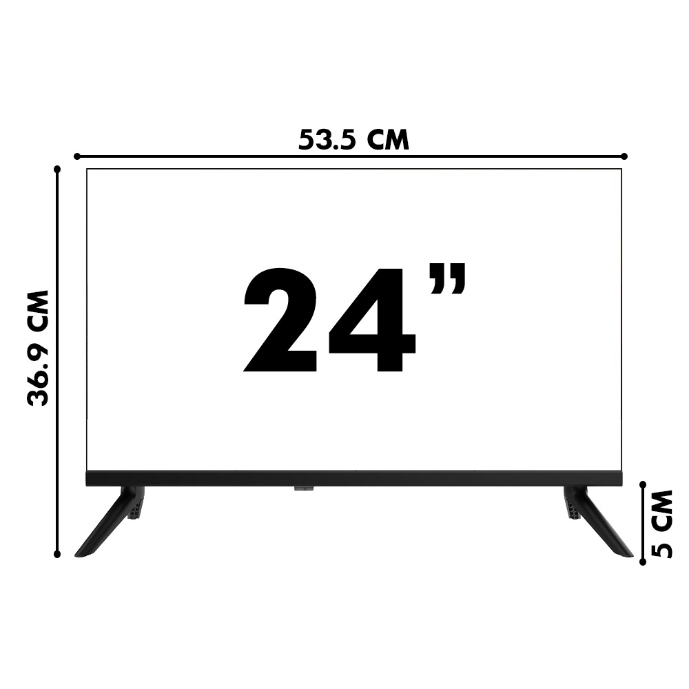 Smart TV LED HD 61cm 24 pouces 12V EQUINOXE