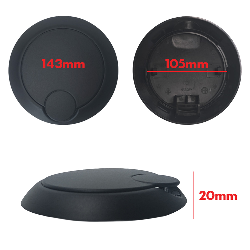 Couvercle de coupelle noir Orus Line FAP