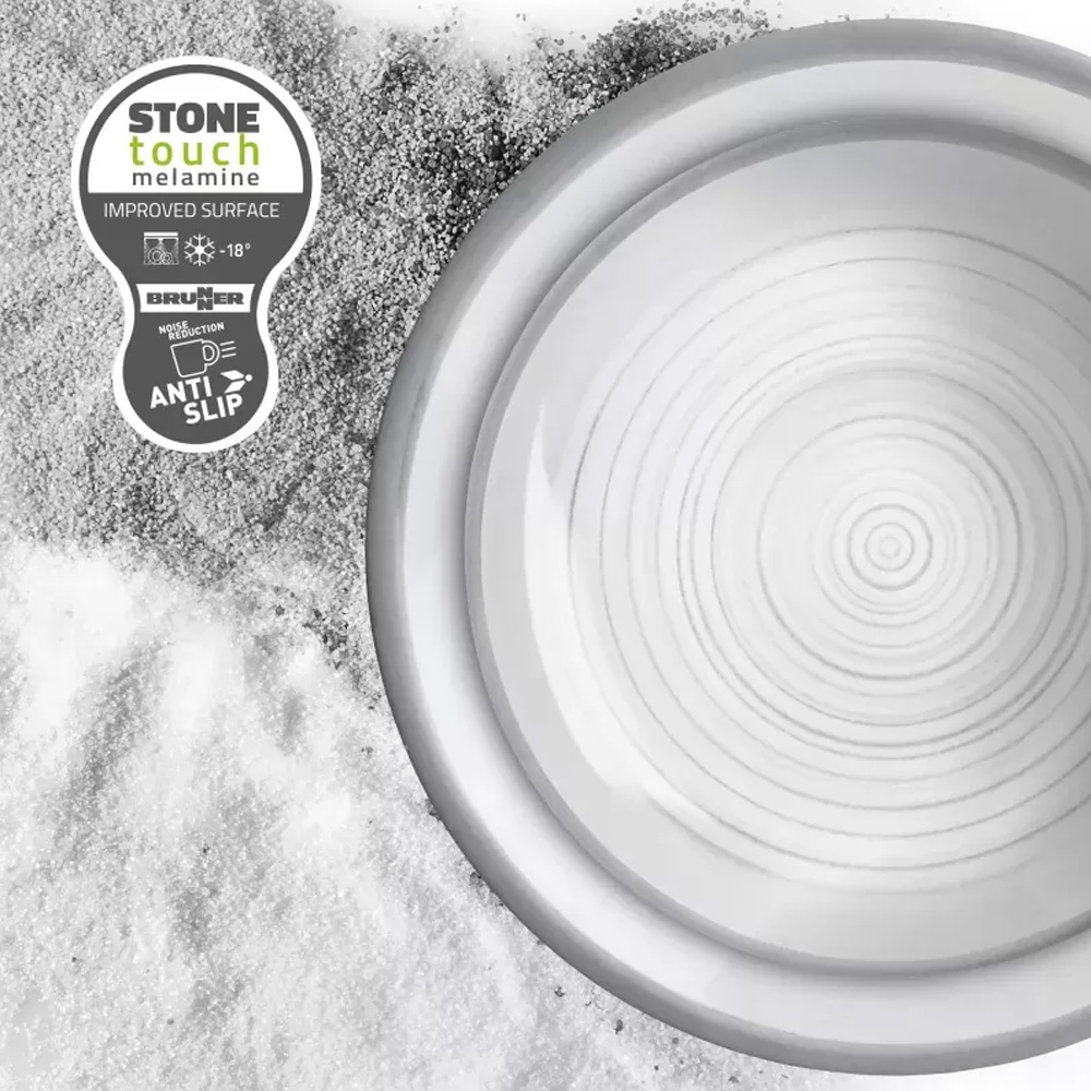 Lot de vaisselle Brunner 8 pi�ces Bellagio m�lamine T�te-�-T�te