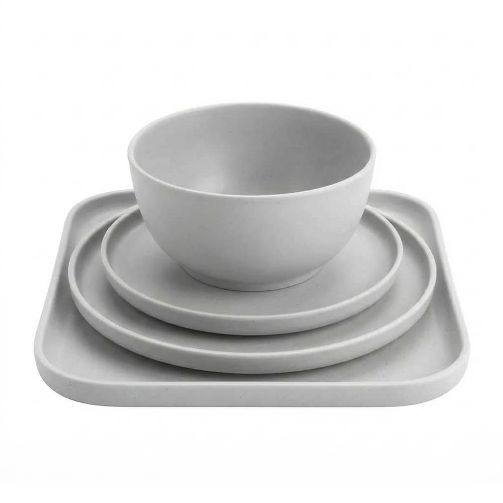 Bol m�lamine 15cm Dolomit Blanc anti-d�rapant BRUNNER