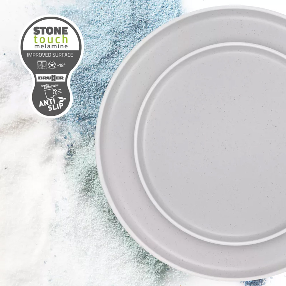 Assiette � dessert M�lamine 20cm DOLOMIT Blanc