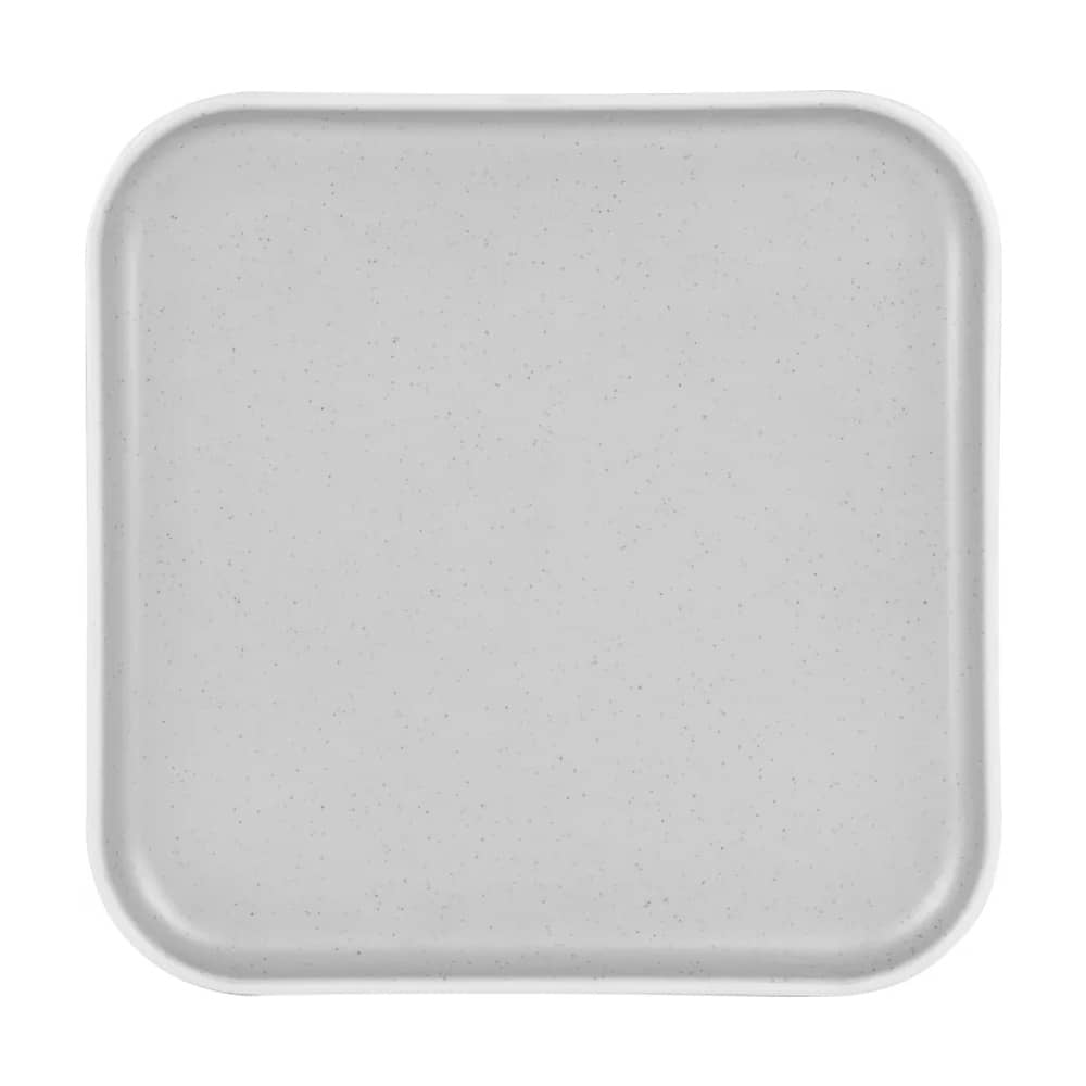 Assiette carr�e M�lamine 25cm DOLOMIT Blanc