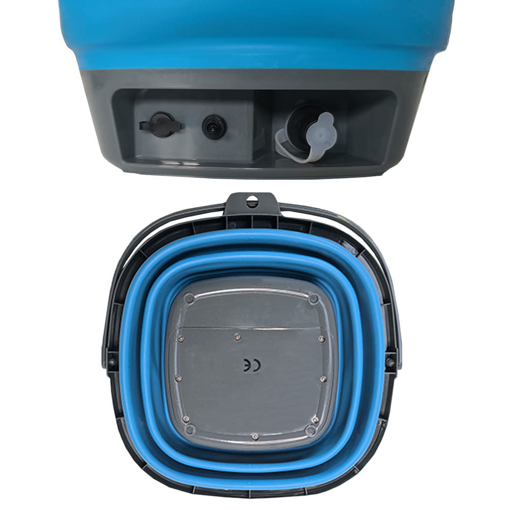 Seau pliable avec pompe et pistolet int�gr�es 15 L TRIGANO