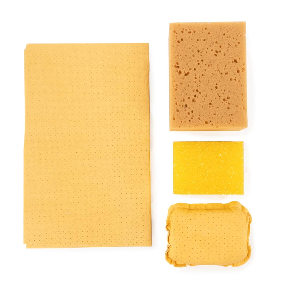 Lot de 4 �ponges de nettoyage v�hicule