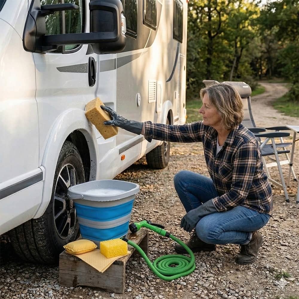 Lot de 4 �ponges de nettoyage v�hicule