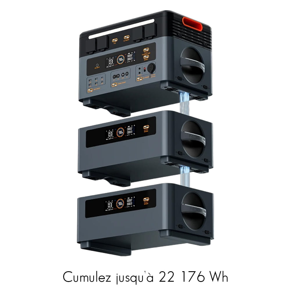 Batterie Lithium additionnelle BP2400 Pro pour OSCAL PowerMax 2400 Pro