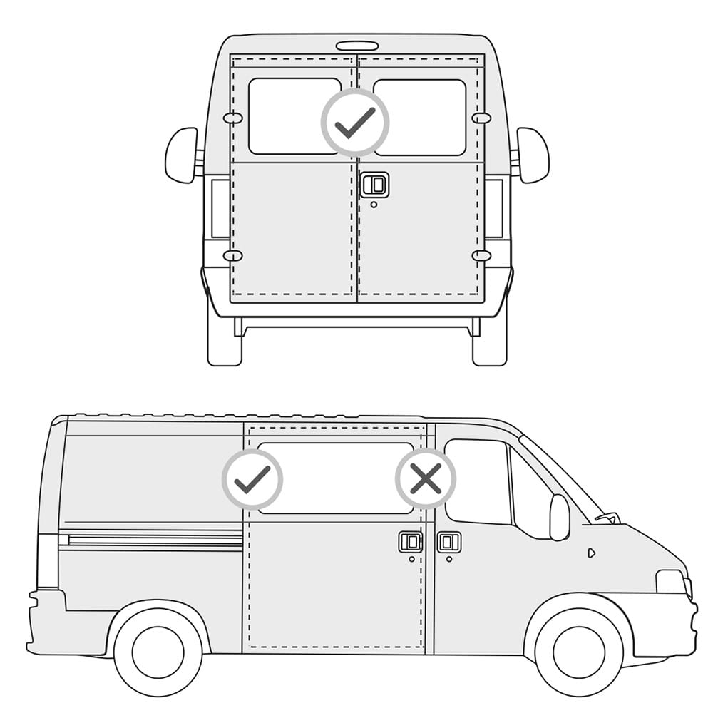 Serrure FIAMMA Safe Door Van noire