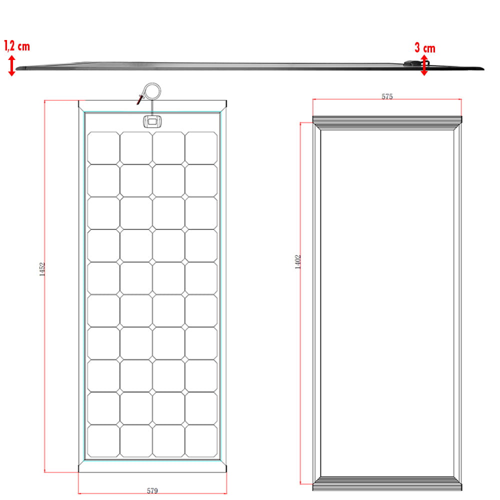 Panneau Solaire 140W Aero Black ANTARION