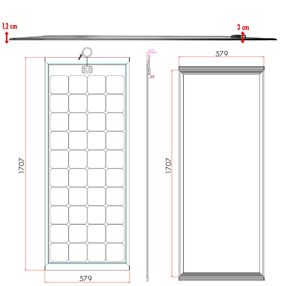 Panneau Solaire 170W Aero Black ANTARION