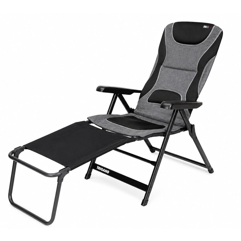 Pack de 2 Fauteuils matelass�s alu VIP Camping-Car Plus avec sac de rangement offert