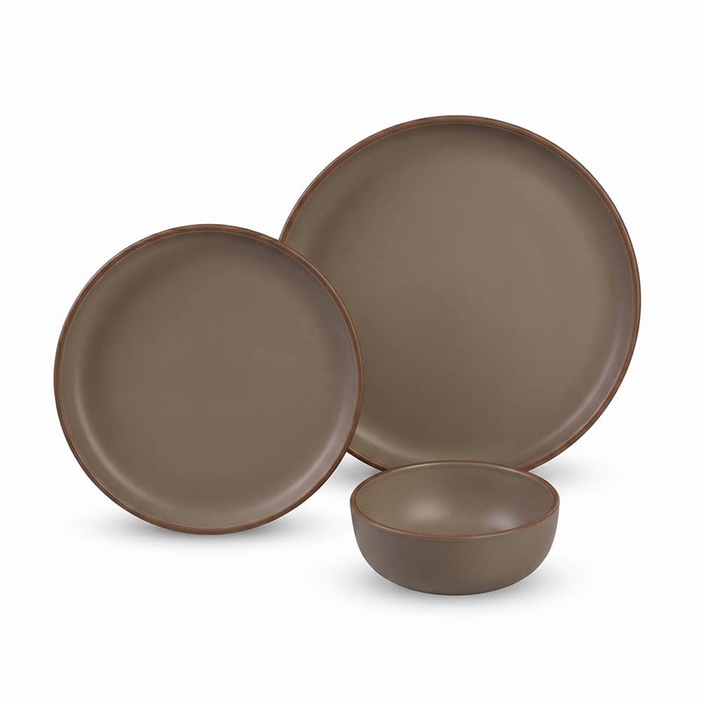 Lot vaisselle Malm� 6 pi�ces taupe t�te-�-t�te