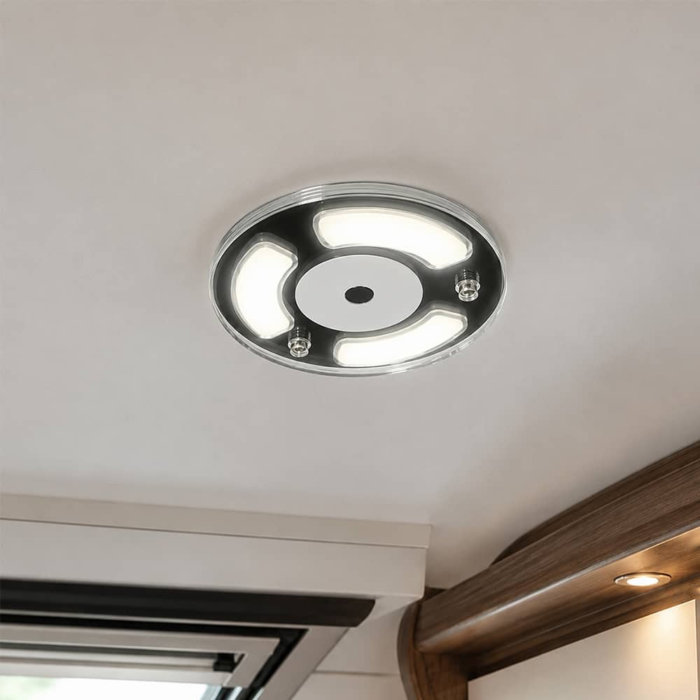 Plafonnier LED rond 12V 100mm 3,2W miroir
