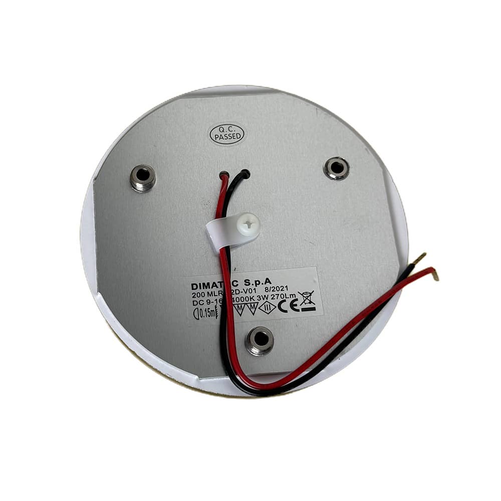 Plafonnier LED rond 12V 100mm 3,2W miroir