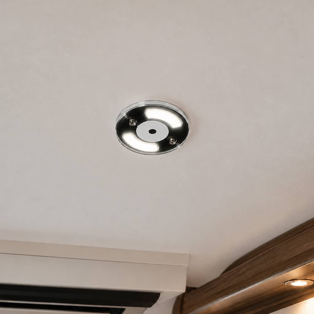 Plafonnier LED rond 12V 70mm 2,2W miroir
