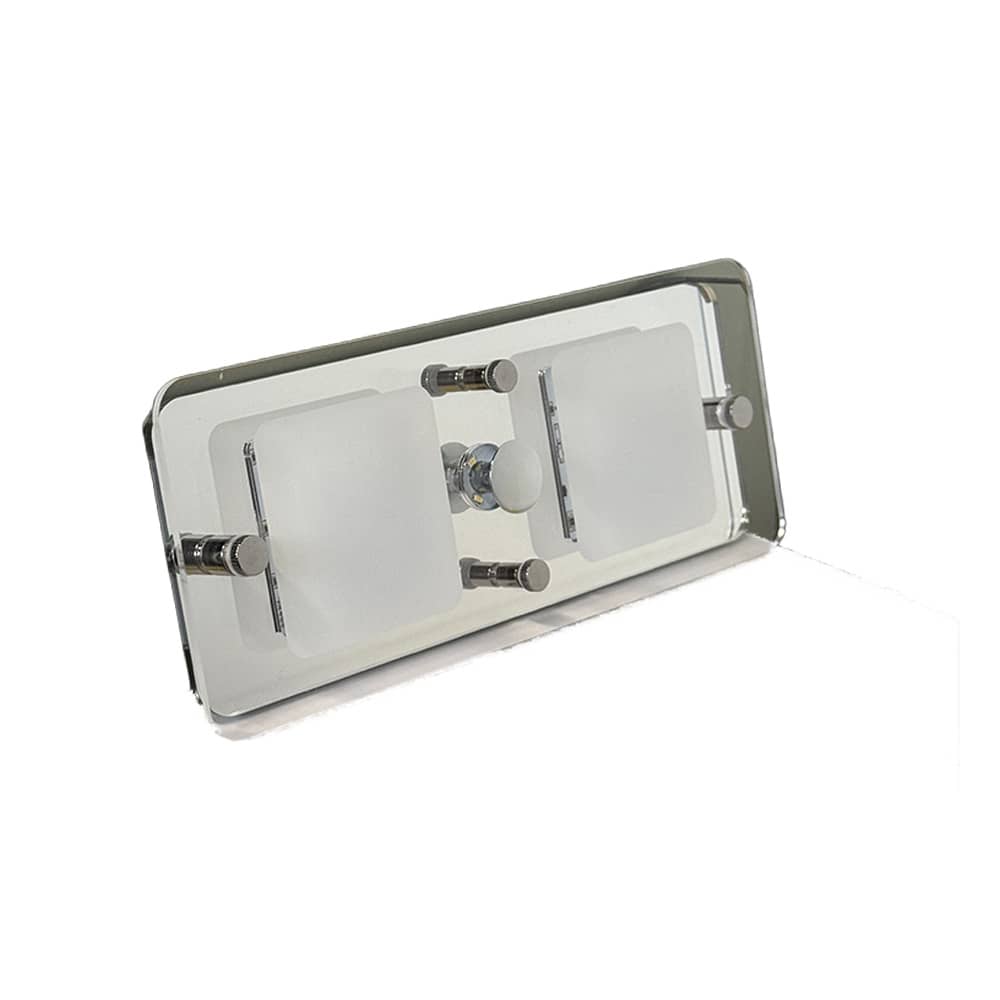 Plafonnier LED rectangle 12V miroir