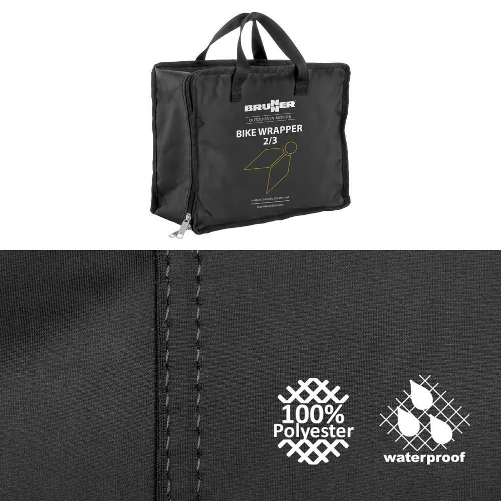 Housse porte-v�los d'attelage BIKE WRAPPER 2/3 BRUNNER