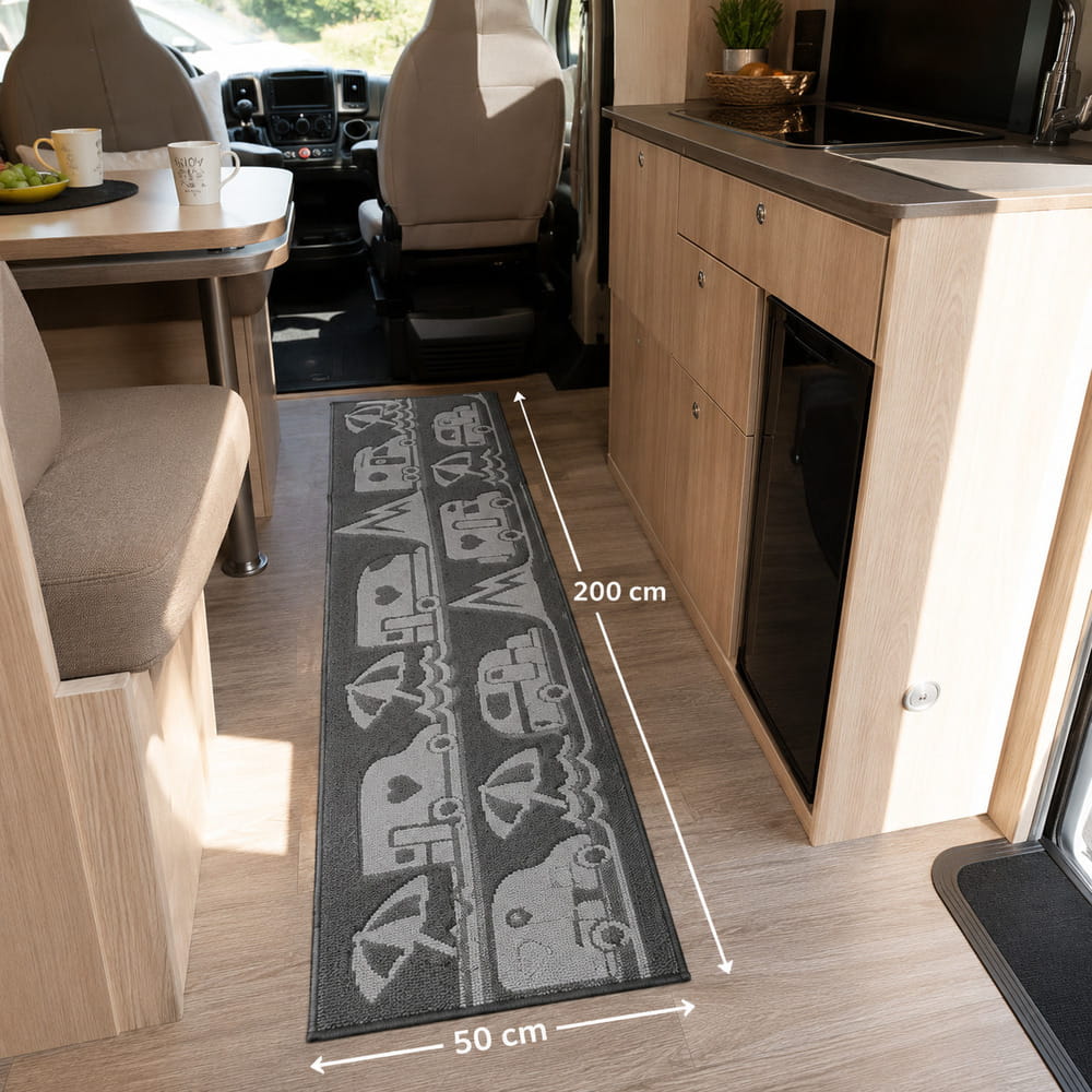 Tapis de passage MASTER CAMP 200 x 50 cm Gris