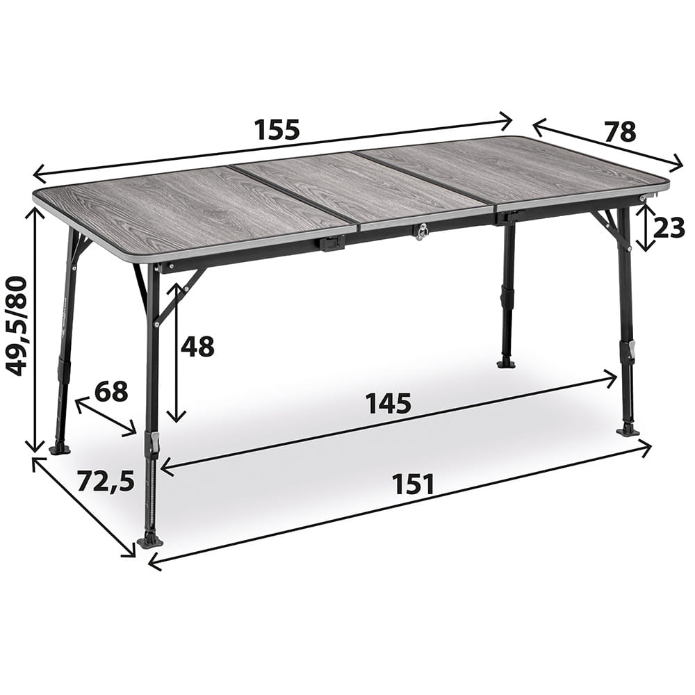 Table El�top Compack Extension 116/155x78cm BRUNNER