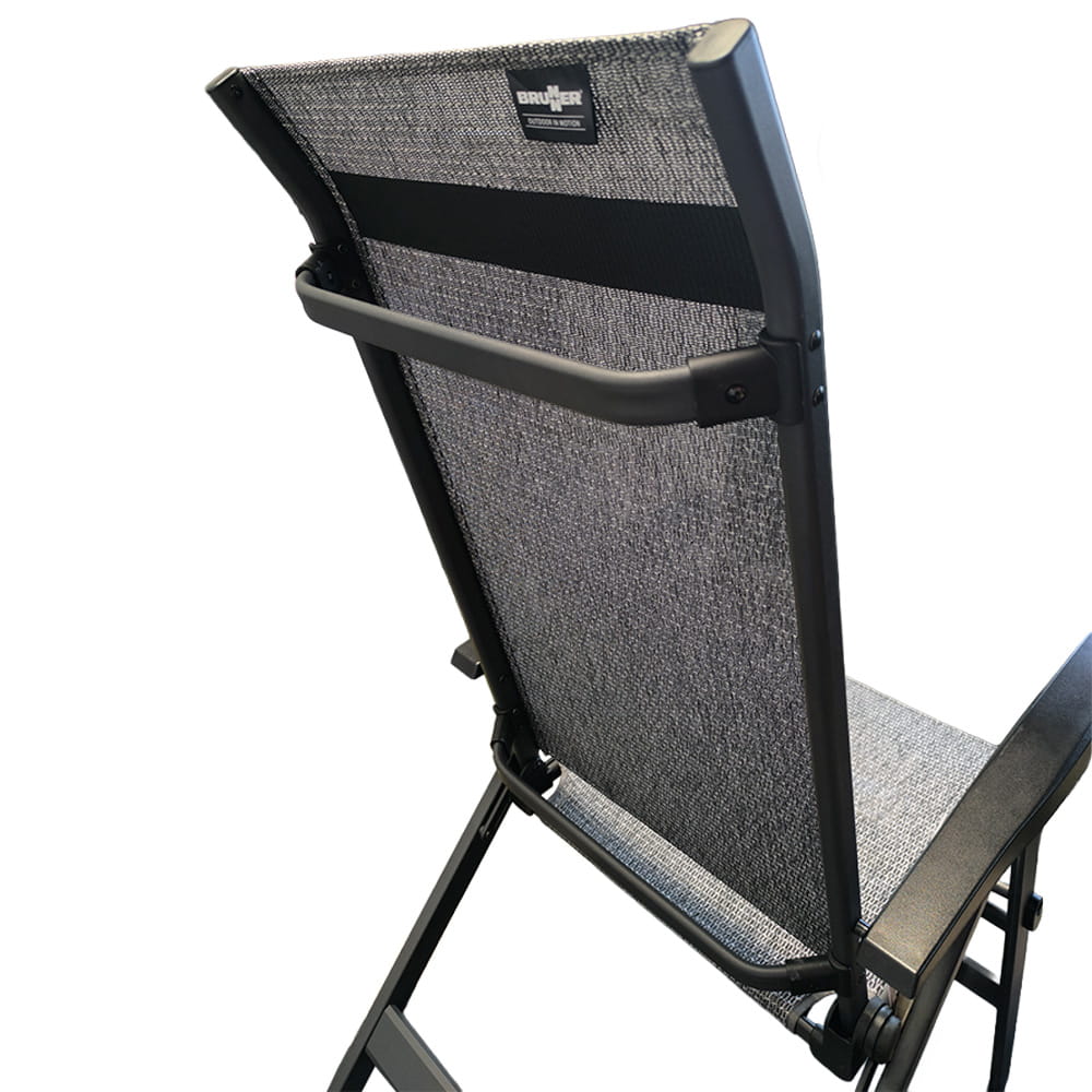 Fauteuil matelass� alu Travelounger Air M Poivre & Sel BRUNNER