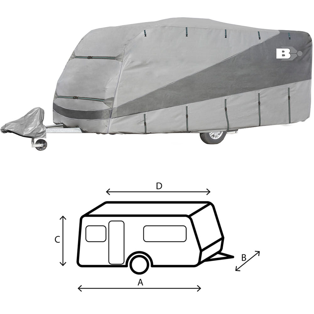 Housse caravane 6m Polycoat imperm�able UV BRUNNER