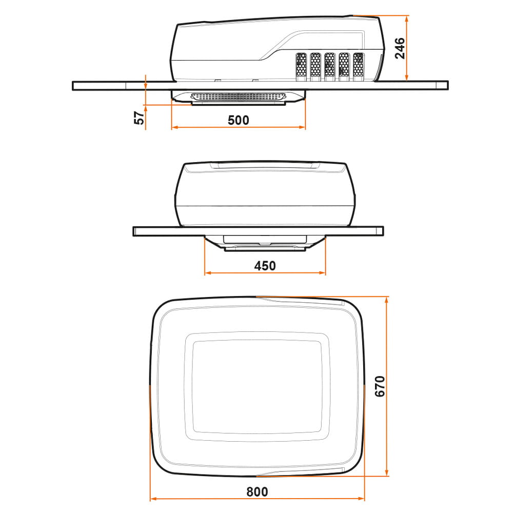 Climatiseur 12V Plein-Aircon RingLight Indel B