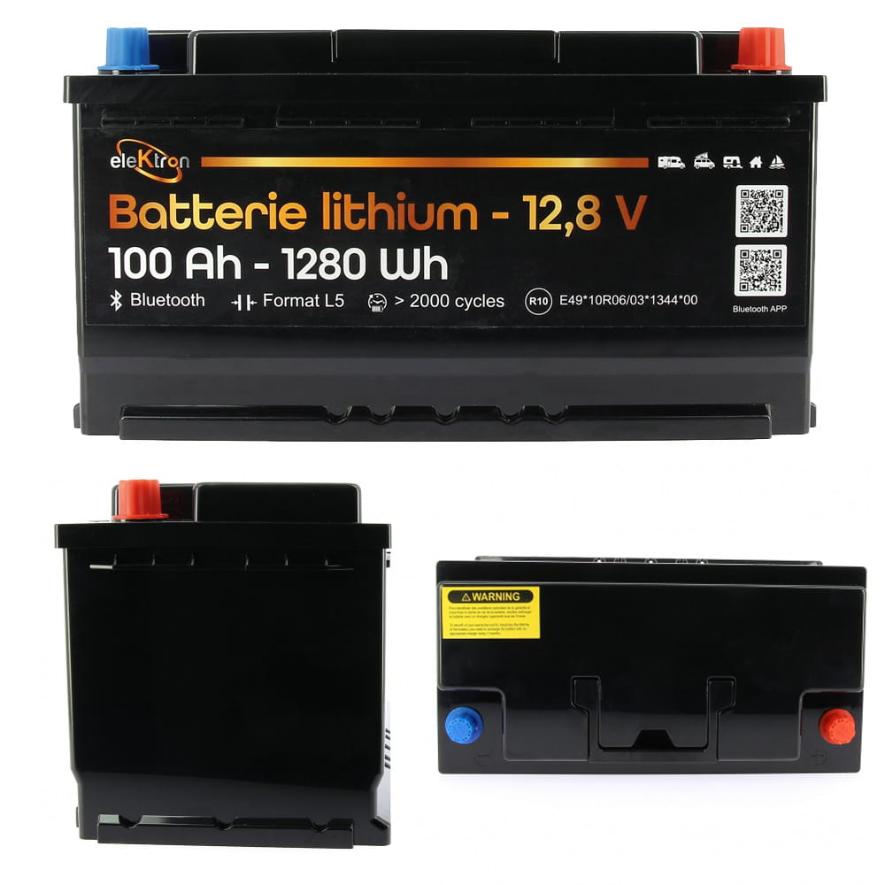 Batterie Lithium 12V 100Ah compact ELEKTRON