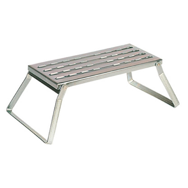 Marchepied pliant gratte pied galvanis