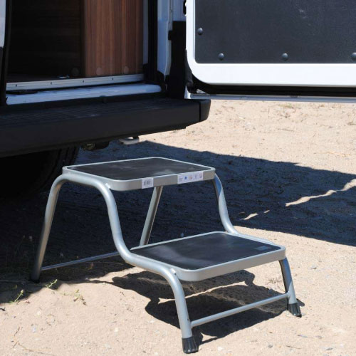 Marchepieds - MARCHEPIED DOUBLE 430X390X360 pour camping-car et