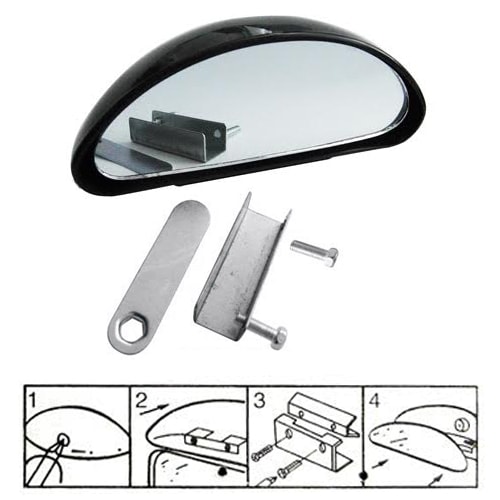 Miroir d'angle mort Hercules grand modèle, Rétroviseur caravane, Accessoires camping-car, Accessoires Camping-car