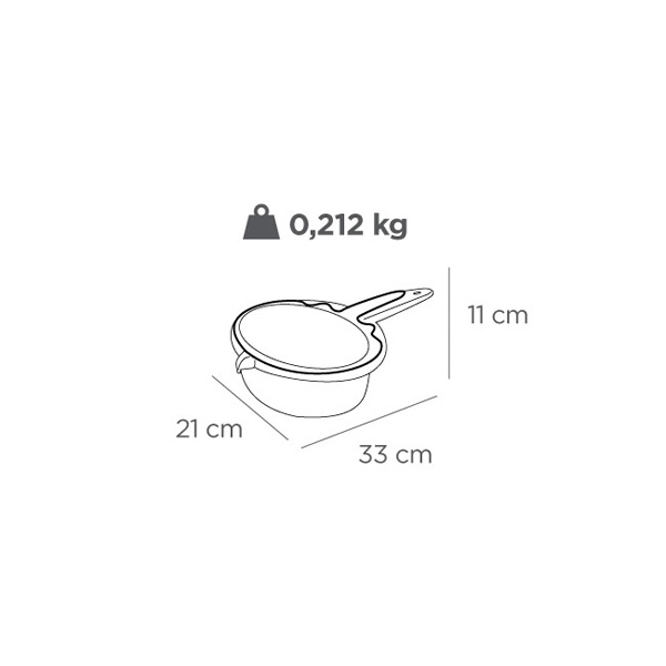 Ecumoir en plastique blanc avec couvercle