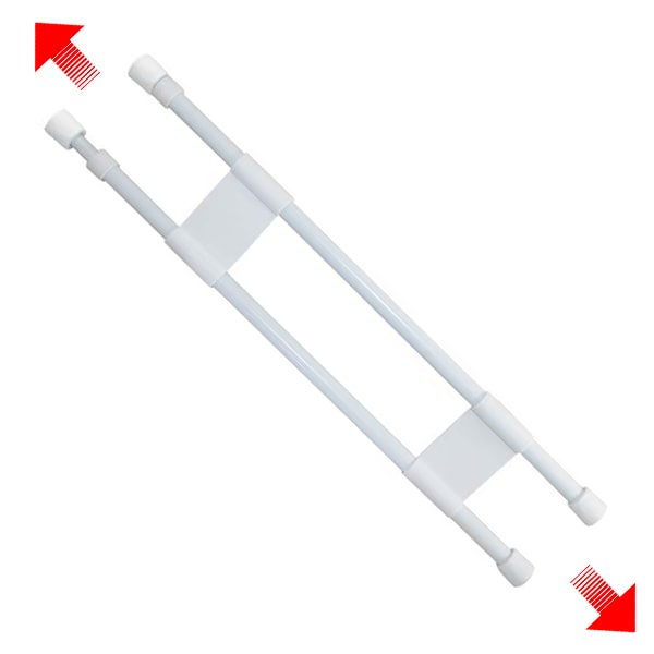 Barre double extensible 42,5  70 cm