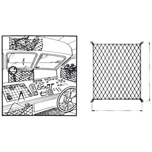 avis sur Filet nylon blanc vide-poche 400x200