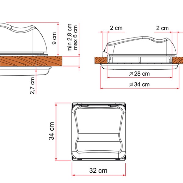 Lanterneau Vent 28 White FIAMMA