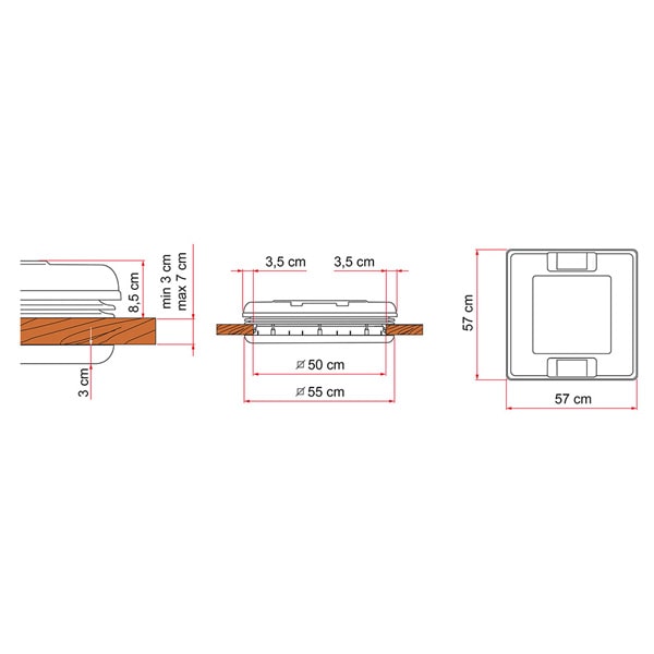 Lanterneau Vent 50 White FIAMMA
