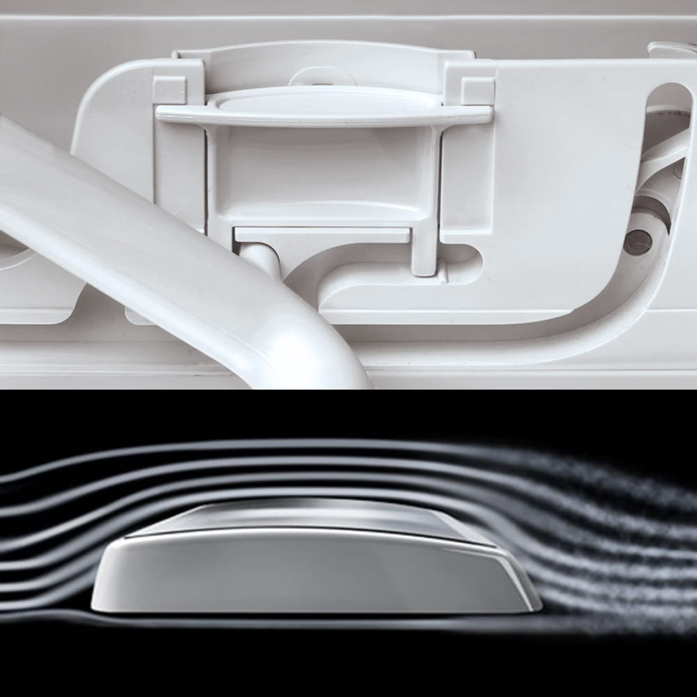 Lanterneau DOMETIC Midi Heki Style Blanc 700x500