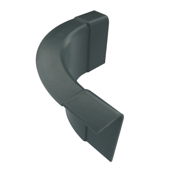 Coin de contre-cadre 60 mm coloris gris 
