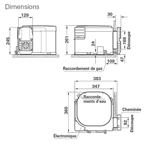 Boiler Gaz et Gaz lectrique BG10 Truma 12V 10 L 